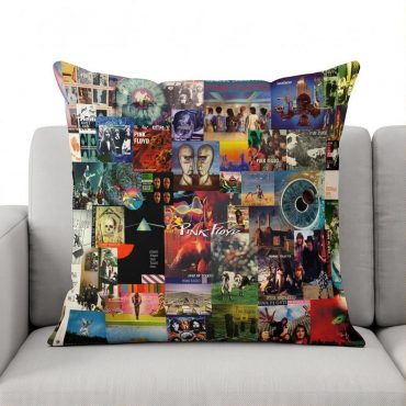 Pink Floyd Pillow Cover - Collage Albums Pink Floyd Pillow Cover - Collage Albums