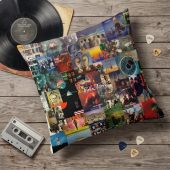 Pink Floyd Pillow Cover - Collage Albums Pink Floyd Pillow Cover - Collage Albums