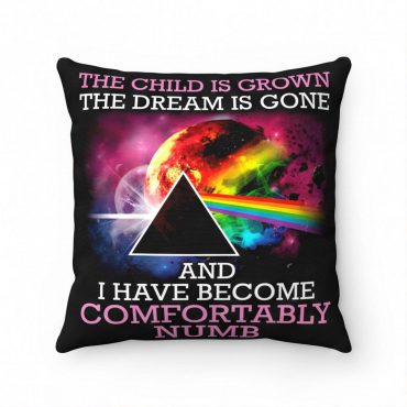 Pink Floyd Pillow Cover - Comfortably Numb The Child Is Grown The Dream Is Gone Pink Floyd Pillow Cover - Comfortably Numb The Child Is Grown The Dream Is Gone