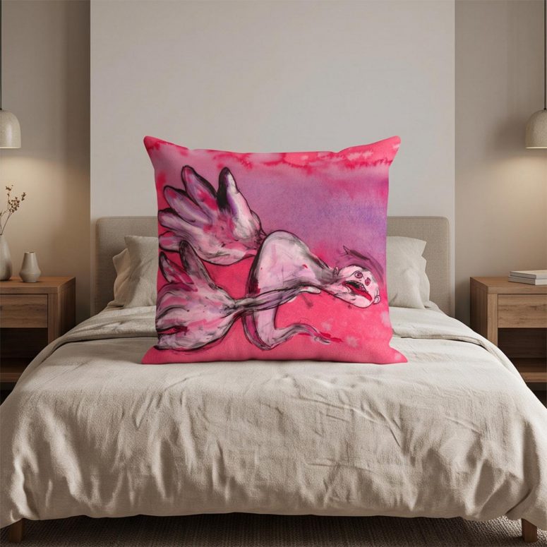 Pink Floyd Pillow Cover - Comfortably Numb The Wall Pink Floyd Pillow Cover - Comfortably Numb The Wall