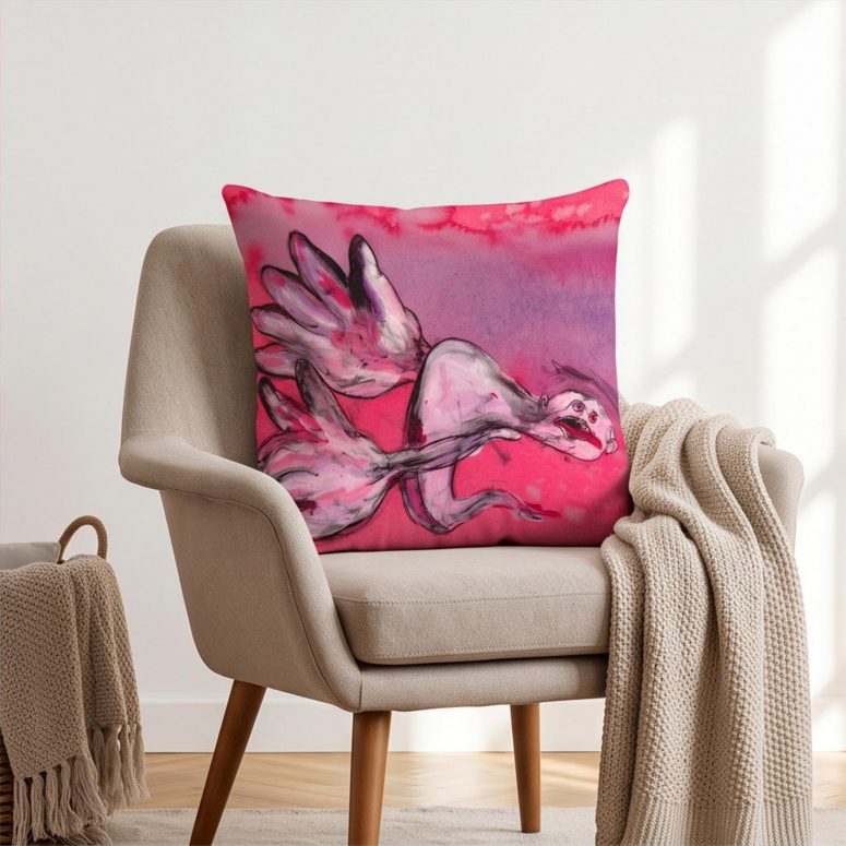 Pink Floyd Pillow Cover - Comfortably Numb The Wall Pink Floyd Pillow Cover - Comfortably Numb The Wall