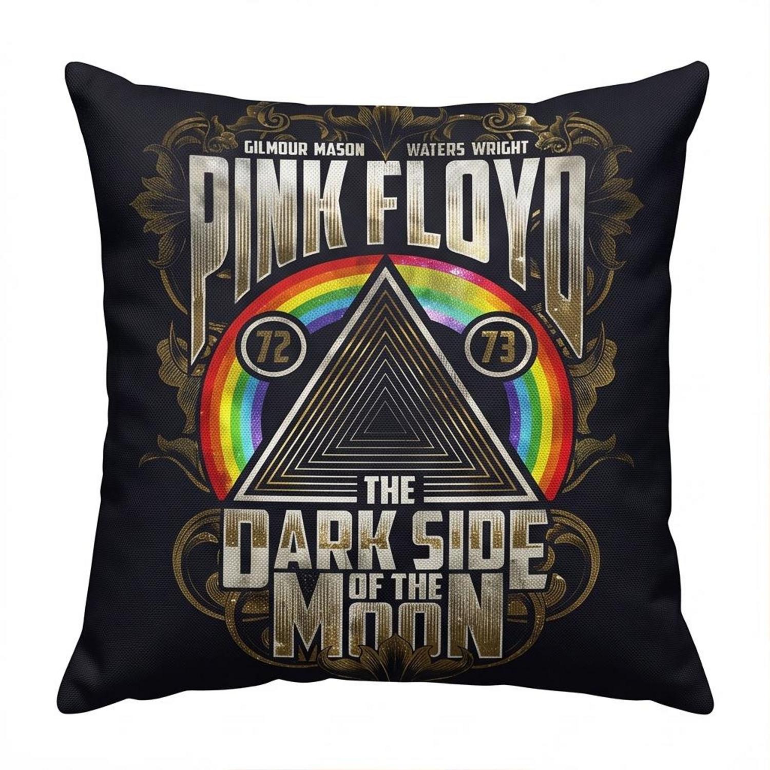 Pink Floyd Pillow Cover - Dark Side Of The Moon 1972 1973 Pink Floyd Pillow Cover - Dark Side Of The Moon 1972 1973