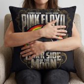 Pink Floyd Pillow Cover - Dark Side Of The Moon 1972 1973 Pink Floyd Pillow Cover - Dark Side Of The Moon 1972 1973