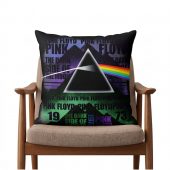 Pink Floyd Pillow Cover - Dark Side of The Moon 1973 Pyramid Prims