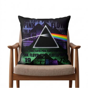 Pink Floyd Pillow Cover - Dark Side of The Moon 1973 Pyramid Prims