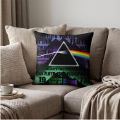 Pink Floyd Pillow Cover - Dark Side of The Moon 1973 Pyramid Prims