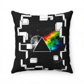 Pink Floyd Pillow Cover - Dark Side of the Moon Galaxy Break Wall