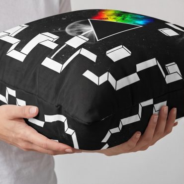 Pink Floyd Pillow Cover - Dark Side of the Moon Galaxy Break Wall