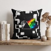 Pink Floyd Pillow Cover - Dark Side of the Moon Galaxy Break Wall Pink Floyd Pillow Cover - Dark Side of the Moon Galaxy Break Wall