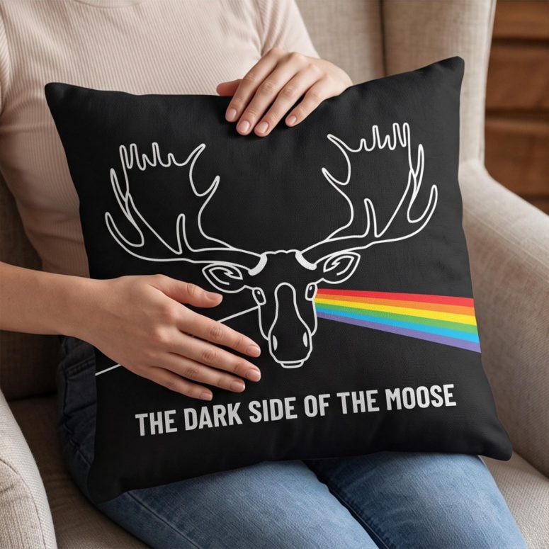 Pink Floyd Pillow Cover - Dark Side Of The Moose