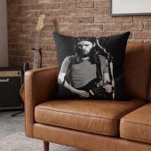 Pink Floyd Pillow Cover - David Gilmour Live In Concert 1974 Pink Floyd Pillow Cover - David Gilmour Live In Concert 1974