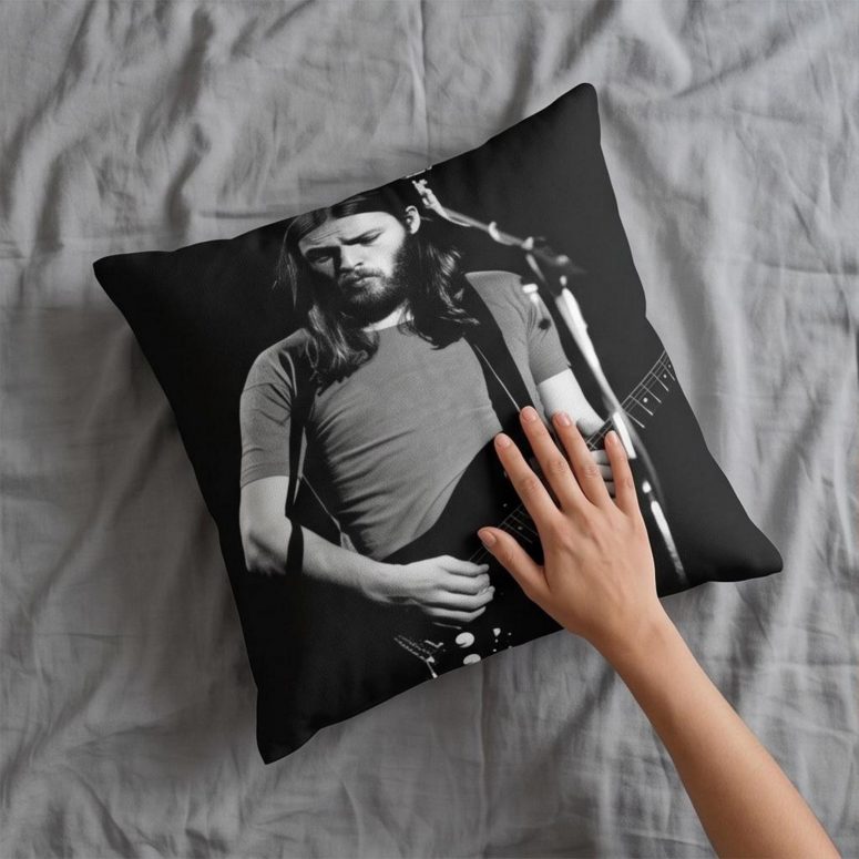 Pink Floyd Pillow Cover - David Gilmour Live In Concert 1974 Pink Floyd Pillow Cover - David Gilmour Live In Concert 1974