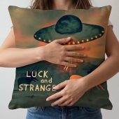 Pink Floyd Pillow Cover - David GIlmour Luck And Strange Dark and Velvet Nights Pink Floyd Pillow Cover - David GIlmour Luck And Strange Dark and Velvet Nights