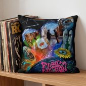 Pink Floyd Pillow Cover - DSOTM WYWH Animals Album Collage oil painting Pink Floyd Pillow Cover - DSOTM WYWH Animals Album Collage oil painting