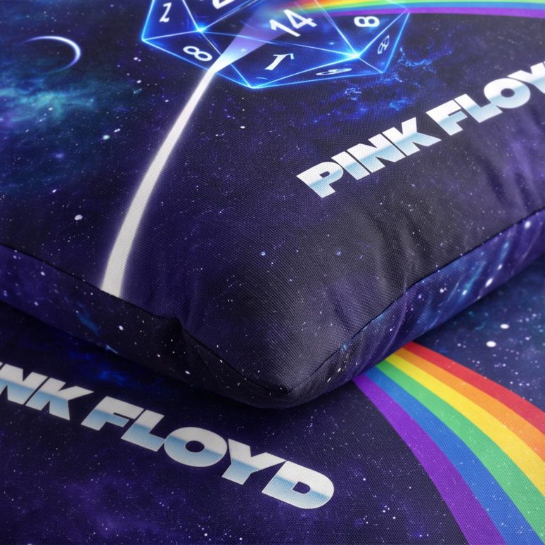 Pink Floyd Pillow Cover - DSOTM x Dungeons and Dragons Dice