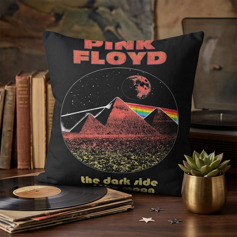 Pink Floyd Pillow Cover - DSOTM50 Pyramid Pink Floyd Pillow Cover - DSOTM50 Pyramid