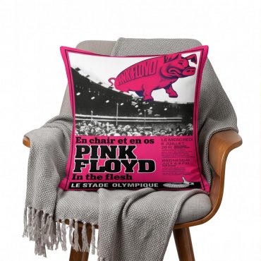 Pink Floyd Pillow Cover - En Chair Et En Os Le Stade Olympique In The Flesh Concert Pink Floyd Pillow Cover - En Chair Et En Os Le Stade Olympique In The Flesh Concert