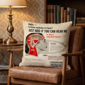 Pink Floyd Pillow Cover - Hello Is There Anybody In There
