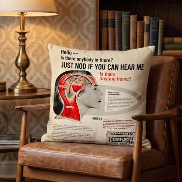 Pink Floyd Pillow Cover - Hello Is There Anybody In There
