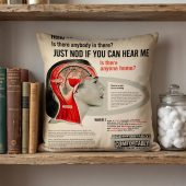 Pink Floyd Pillow Cover - Hello Is There Anybody In There
