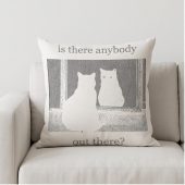 Pink Floyd Pillow Cover - Is There Any Body Out There Funny Witchy Cat