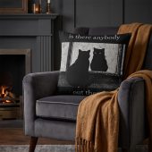 Pink Floyd Pillow Cover - Is There Any Body Out There Funny Witchy Cat