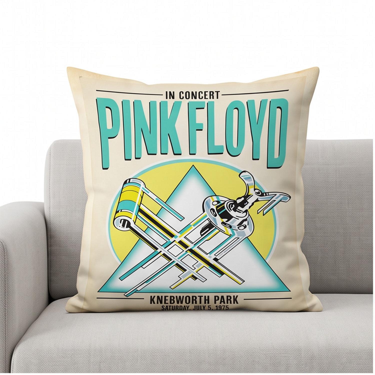 Pink Floyd Pillow Cover - Knebworth Park 1975 Pink Floyd Pillow Cover - Knebworth Park 1975
