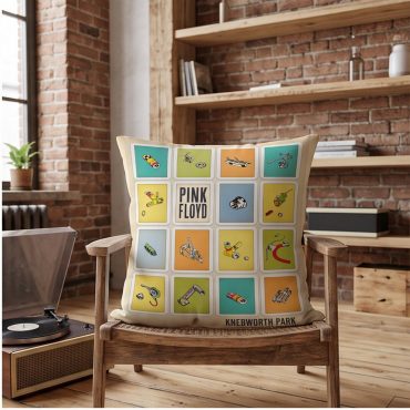 Pink Floyd Pillow Cover - Knebworth Park Bicycle Parts 1975