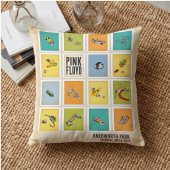 Pink Floyd Pillow Cover - Knebworth Park Bicycle Parts 1975 Pink Floyd Pillow Cover - Knebworth Park Bicycle Parts 1975