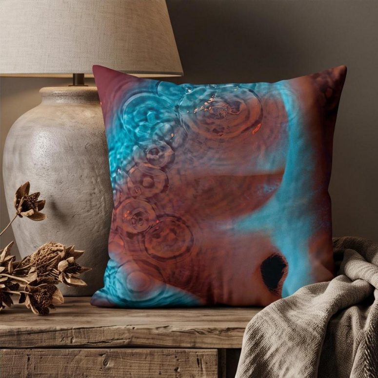 Pink Floyd Pillow Cover - Meddle Album Cover 1971 Pink Floyd Pillow Cover - Meddle Album Cover 1971