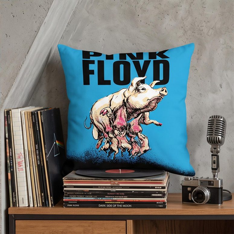 Pink Floyd Pillow Cover - Pink Floyd Dallas Texas 1994 Concert Pink Floyd Pillow Cover - Pink Floyd Dallas Texas 1994 Concert