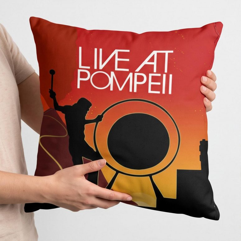 Pink Floyd Pillow Cover - Pink Floyd Live At Pompeii
