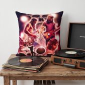 Pink Floyd Pillow Cover - Pink Floyd Live At PomPeii Illustration