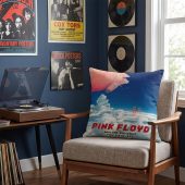 Pink Floyd Pillow Cover - Pink Floyd Oakland Coliseum Poster Pink Floyd Pillow Cover - Pink Floyd Oakland Coliseum Poster