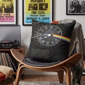 Pink Floyd Pillow Cover - Pink Floyd quote Time Art Pre Signed Pink Floyd Pillow Cover - Pink Floyd quote Time Art Pre Signed