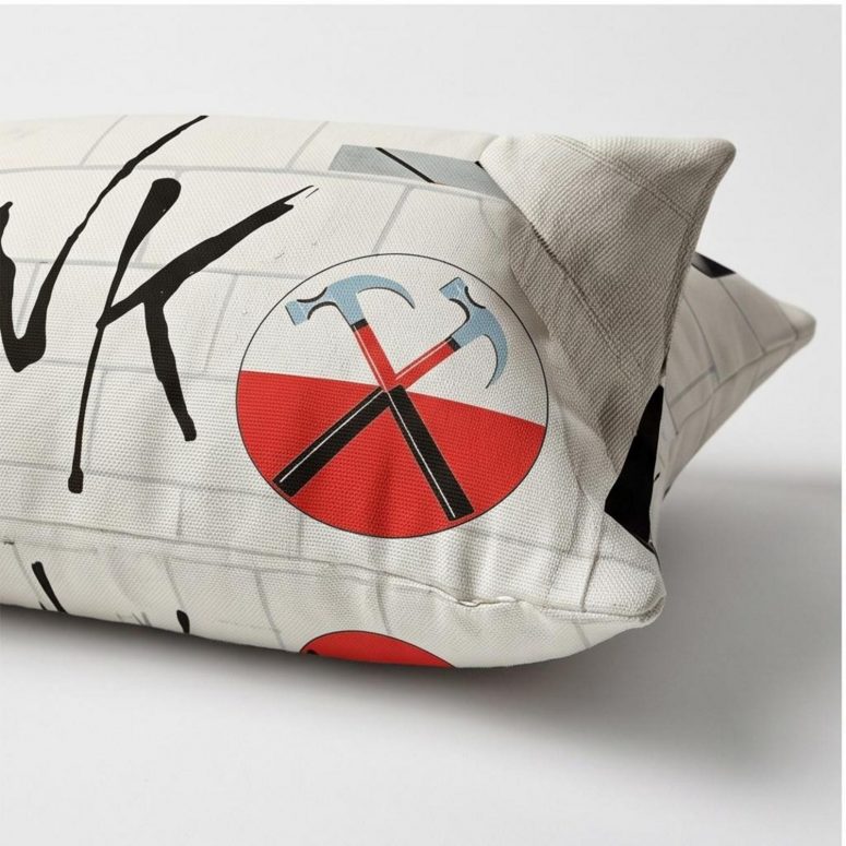Pink Floyd Pillow Cover - Pink Floyd The Wall Original Vintage Tour Poster for Dortmund Germany 1981