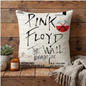 Pink Floyd Pillow Cover - Pink Floyd The Wall Original Vintage Tour Poster for Dortmund Germany 1981