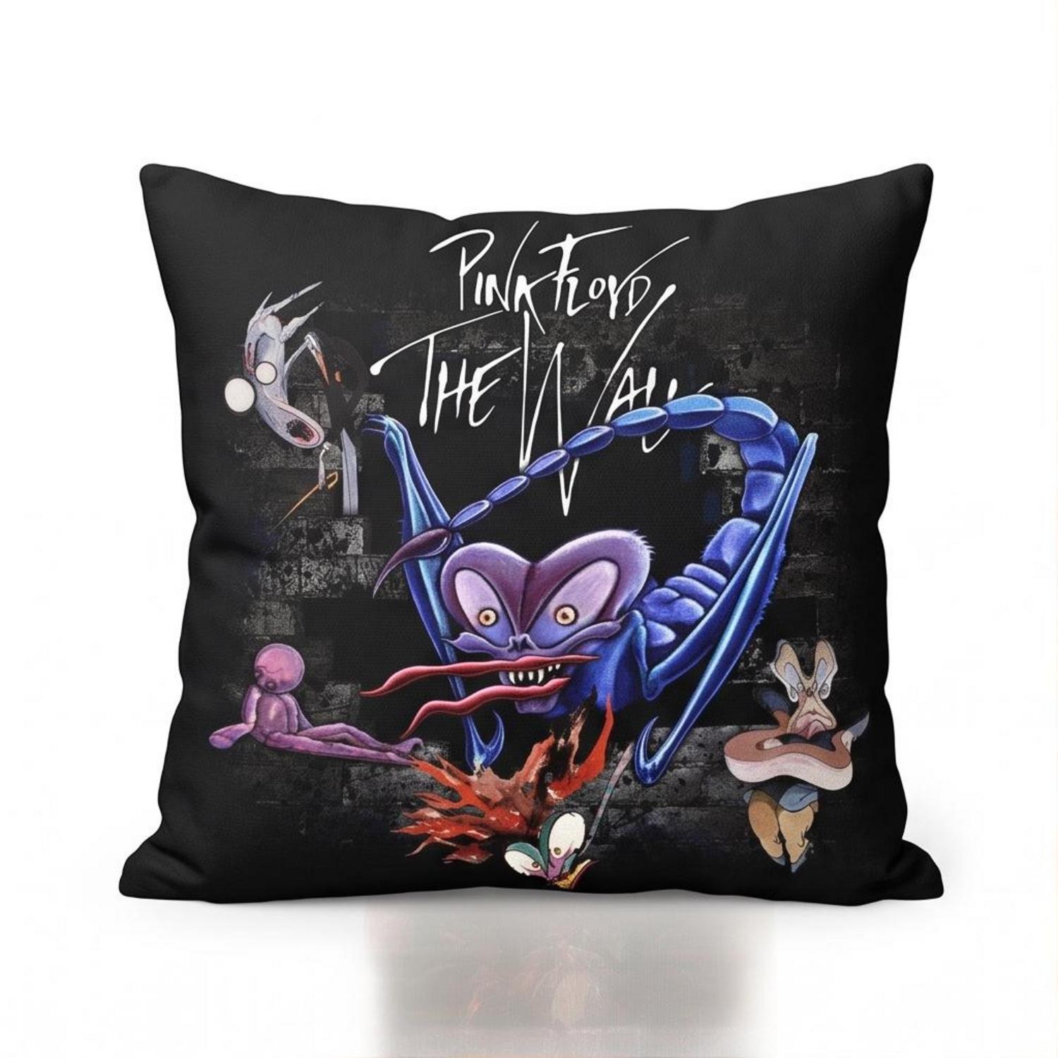 Pink Floyd Pillow Cover - Pink Floyd The Wall Scorpion Mother Vintage Pink Floyd Pillow Cover - Pink Floyd The Wall Scorpion Mother Vintage