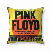 Pink Floyd Pillow Cover - Pompeii Amphitheatre Italy 1971