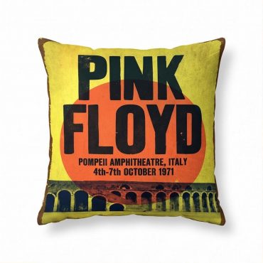 Pink Floyd Pillow Cover - Pompeii Amphitheatre Italy 1971 Pink Floyd Pillow Cover - Pompeii Amphitheatre Italy 1971