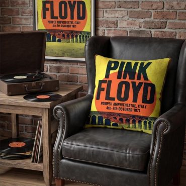 Pink Floyd Pillow Cover - Pompeii Amphitheatre Italy 1971