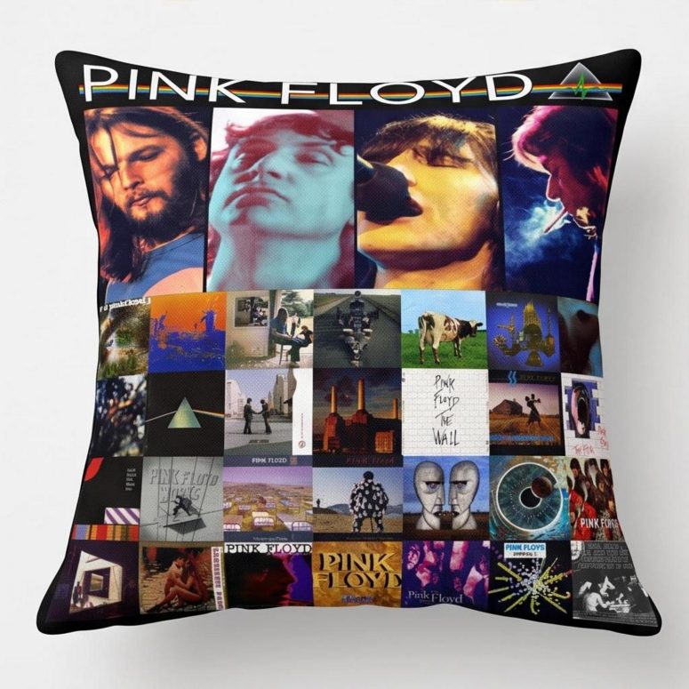 Pink Floyd Pillow Cover - Retro DSOTM Members Pink Floyd Pillow Cover - Retro DSOTM Members
