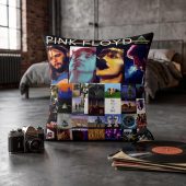 Pink Floyd Pillow Cover - Retro DSOTM Members Pink Floyd Pillow Cover - Retro DSOTM Members