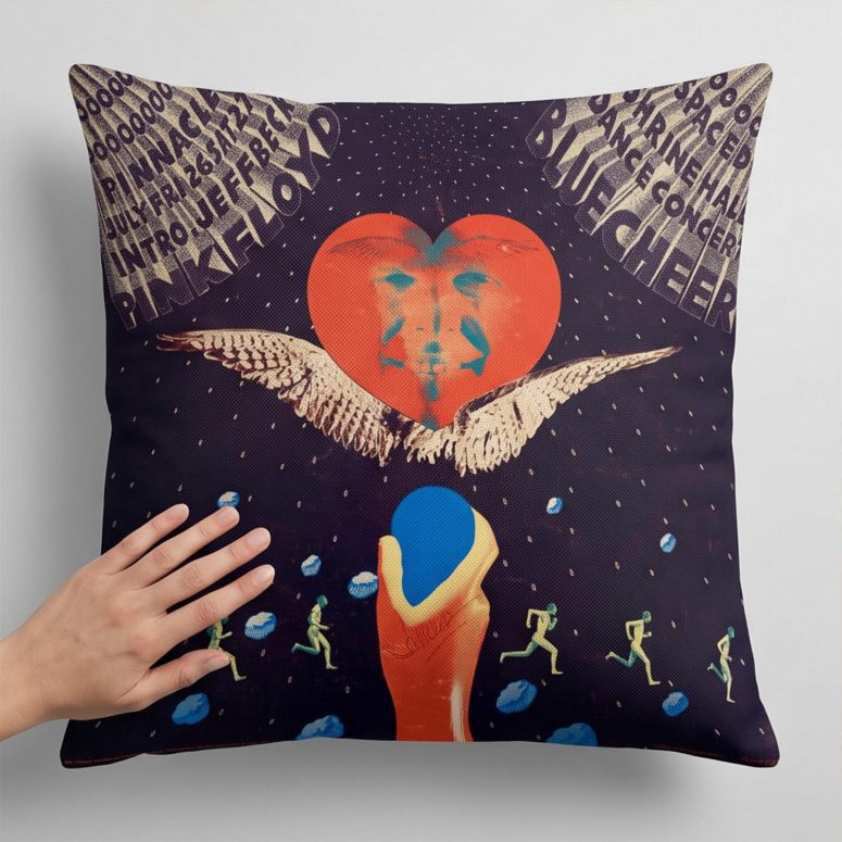 Pink Floyd Pillow Cover - Shrine Exposition Hall 1968