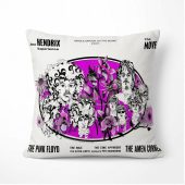 Pink Floyd Pillow Cover - Tallenge Pink Floyd And Jimi Hendrix 1967 Vintage UK Concert
