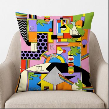 Pink Floyd Pillow Cover - The Dark side Of The Moon Live Debut 50th Anniversary