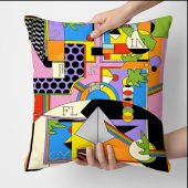 Pink Floyd Pillow Cover - The Dark side Of The Moon Live Debut 50th Anniversary