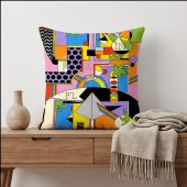 Pink Floyd Pillow Cover - The Dark side Of The Moon Live Debut 50th Anniversary