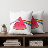 Pink Floyd Pillow Cover - The Fork Side of the Watermelon