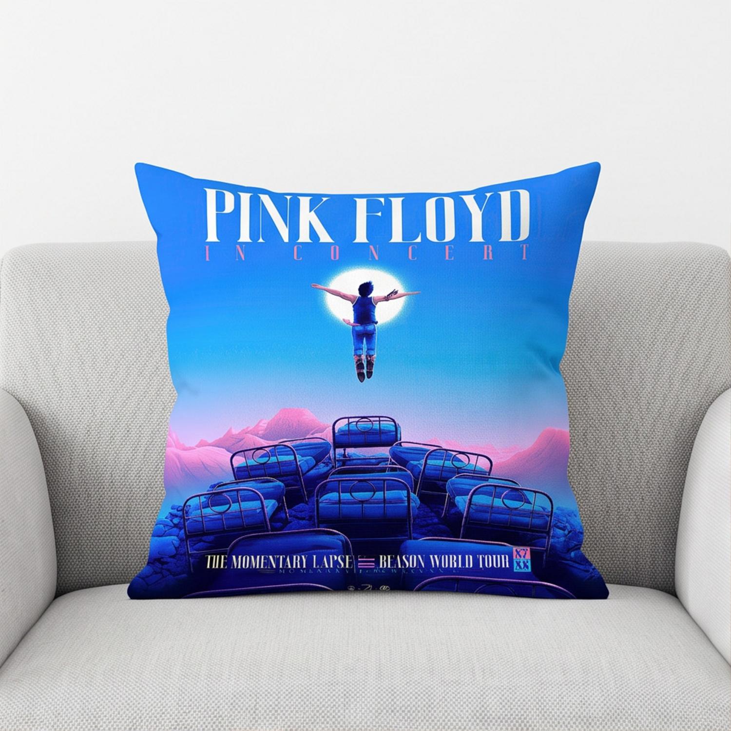Pink Floyd Pillow Cover - The Momentary Lapse Of Reason Tour Pink Floyd Pillow Cover - The Momentary Lapse Of Reason Tour